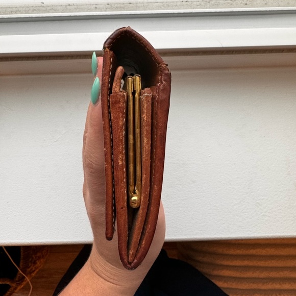 Authentic Celine Brown/Beige Macadam Gamaguchi PVC Leather Wallet - Picture 2 of 15